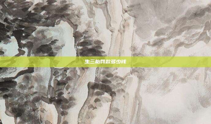 生三胎罚款多少钱