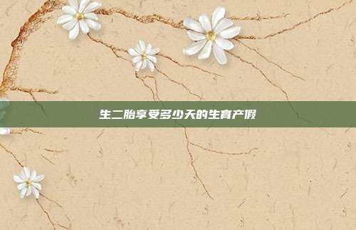 生二胎享受多少天的生育产假
