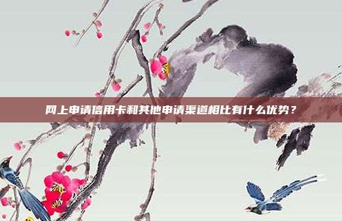 网上申请信用卡和其他申请渠道相比有什么优势？