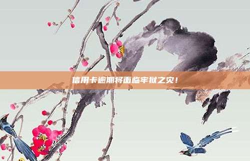 信用卡逾期将面临牢狱之灾！