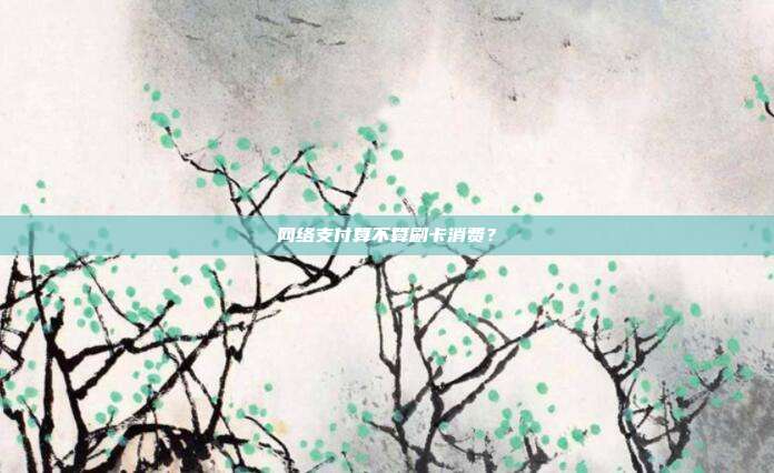 网络支付算不算刷卡消费？