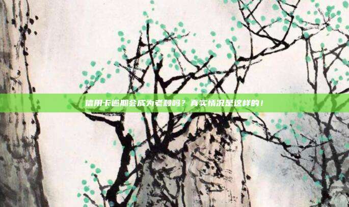 信用卡逾期会成为老赖吗？真实情况是这样的！