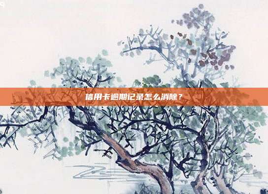 信用卡逾期记录怎么消除？