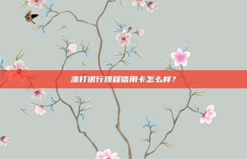渣打银行臻程信用卡怎么样？