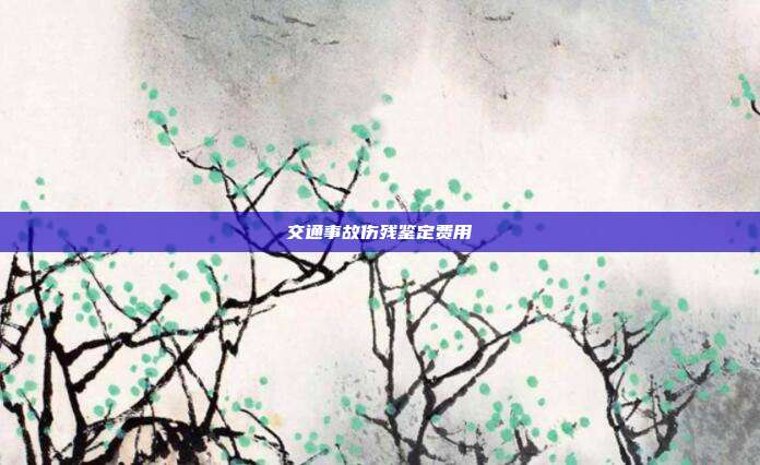 交通事故伤残鉴定费用